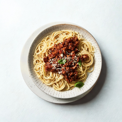 Classic Spaghetti Bolognese Loaded with Fresh Veg