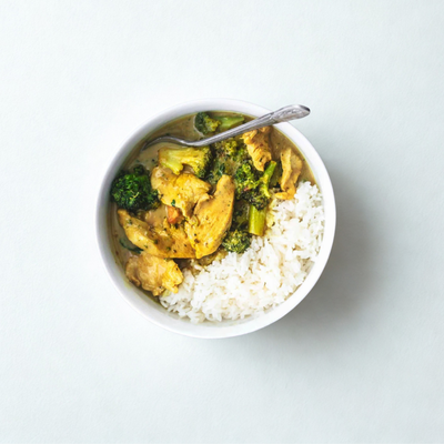 Green Chicken Curry with Jasmine Rice