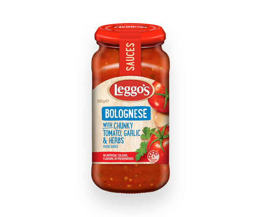 Leggo's Bolognese With Chunky Tomato Garlic And Herbs 500g