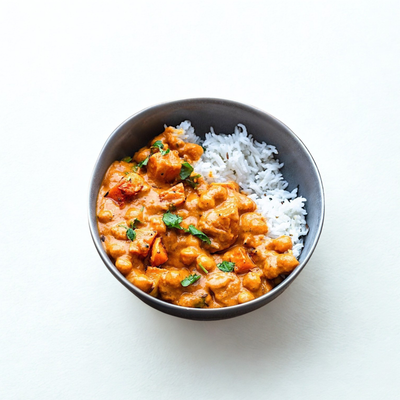 Sri Lankan Curry with Pumpkin, Chickpeas, Kale