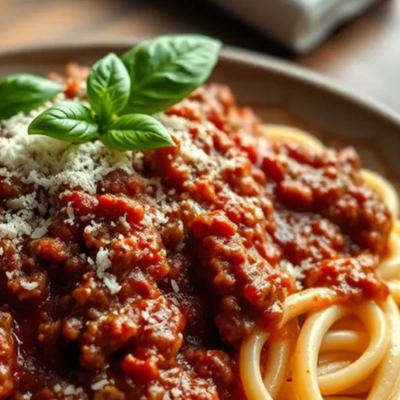 Classic Spaghetti Bolognese Loaded with Fresh Veg